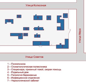 Урфу схема корпусов