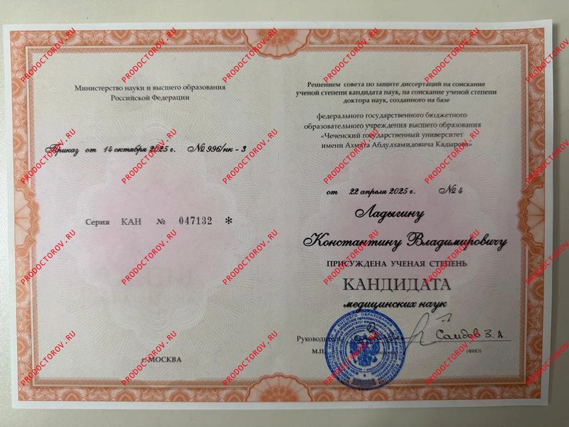 Документы и фотографии - Ладыгин К. В.