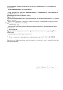 Выписка из реестра лицензий