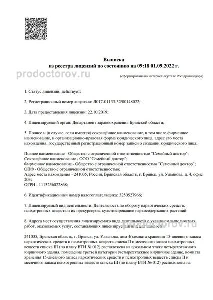 Лицензия