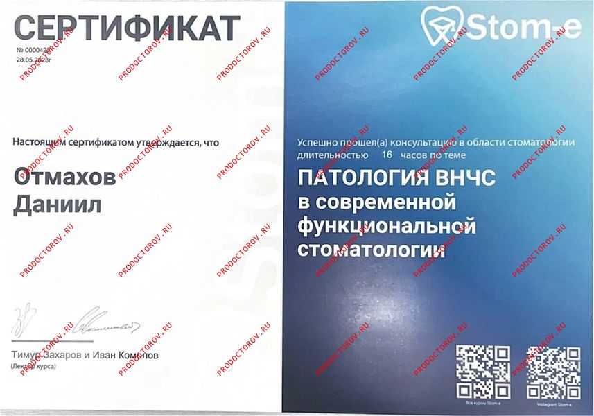 Патология ВНЧС Отмахов Д. В. - Патология ВНЧС
