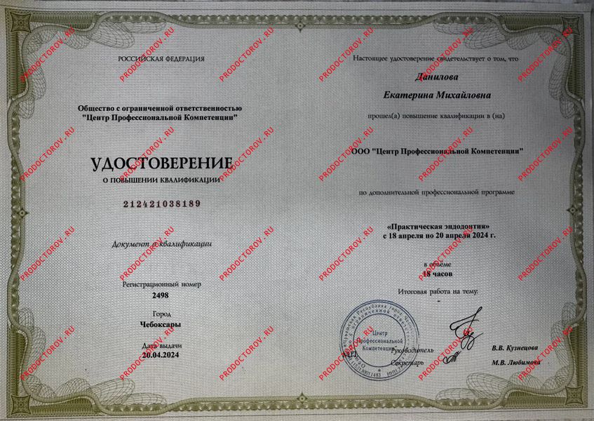 Документы и фотографии - Данилова Е. М.