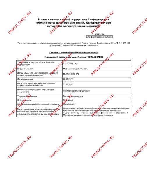 Документы и фотографии - Ильина Н. В.