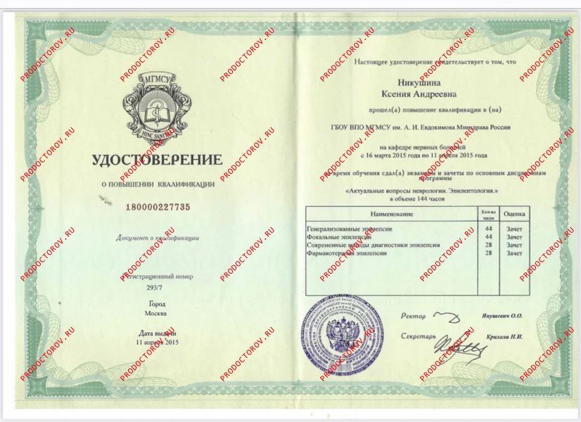 Никушина Ксения Андреевна, детский невролог - 7 отзывов | Домодедово ...