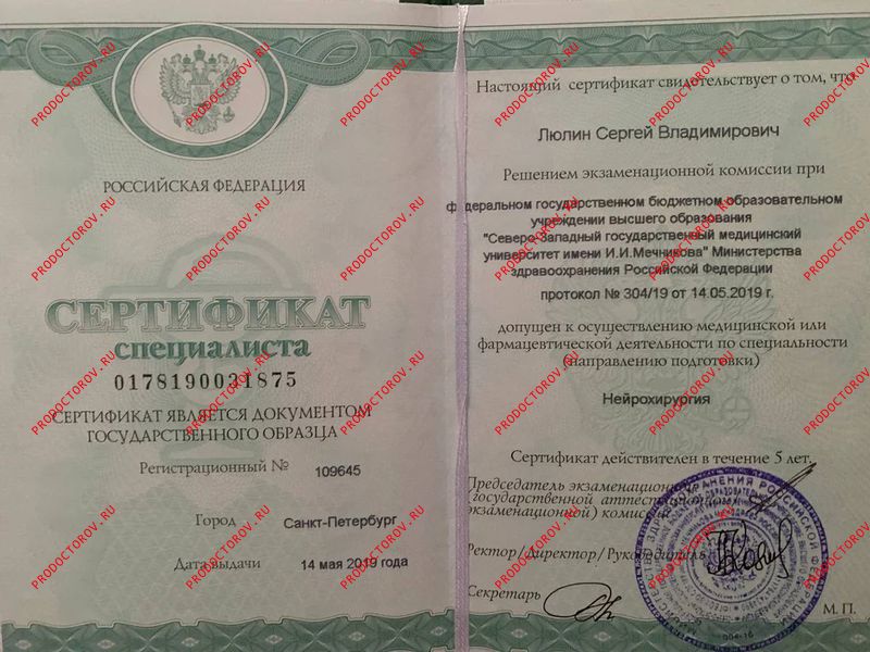 Документы и фотографии - Люлин С. В.