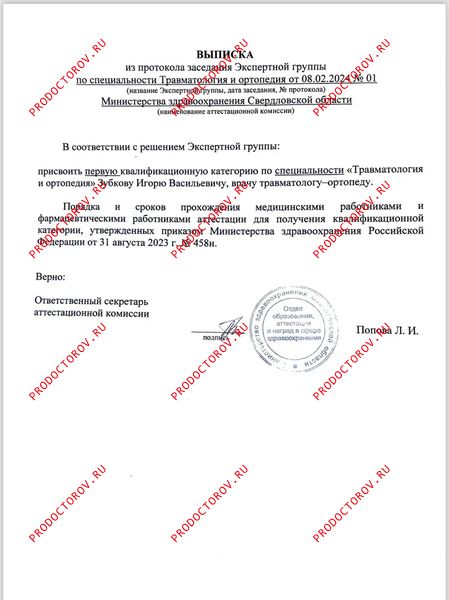 Документы и фотографии - Зубков И. В.