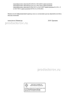 Выписка из реестра лицензий