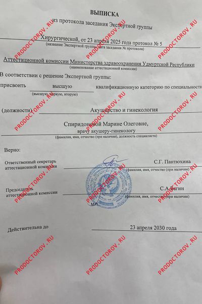 Документы и фотографии - Спиридонова М. О.