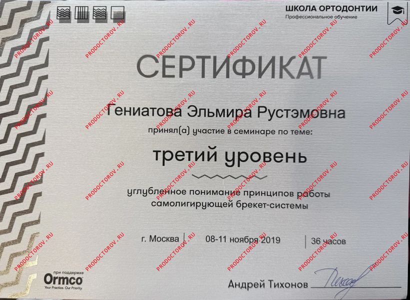 Документы и фотографии - Голомидова Э. Р.