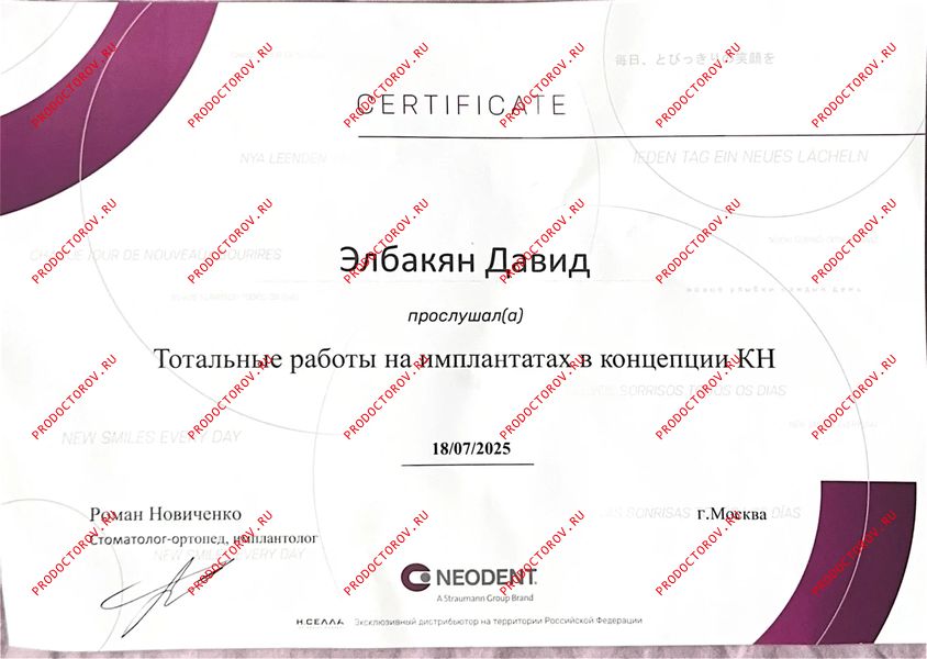 Тотальные работы на имплантатах в концепции КН Элбакян Д. А. - Тотальные работы на имплантатах в концепции КН