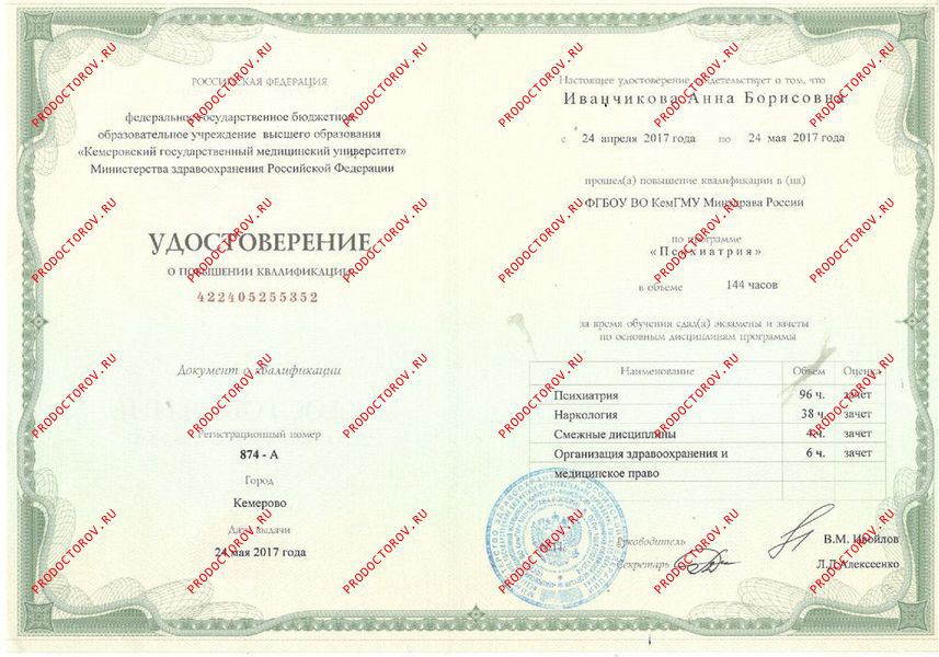 Документы и фотографии - Иванчикова А. Б.