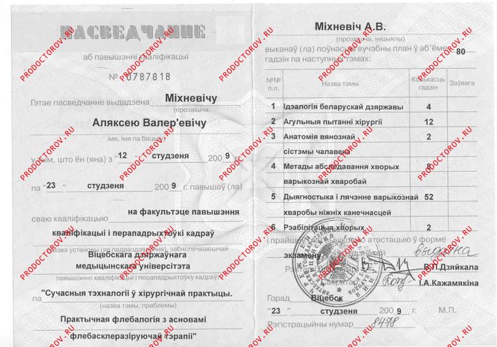 Документы и фотографии - Михневич А. В.