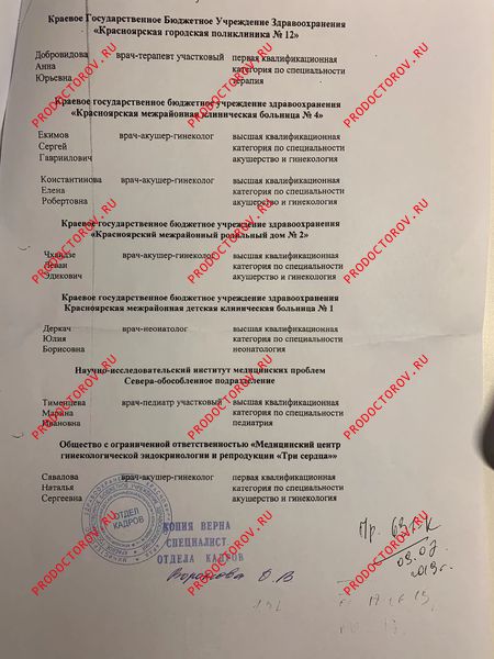 Выписка из приказа о присвоении категории Деркач Ю. Б. - Выписка из приказа о присвоении категории