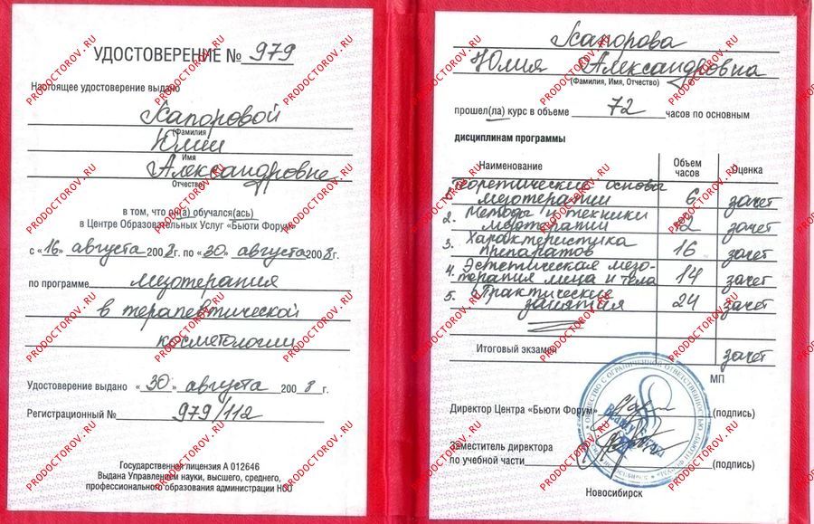 Документы и фотографии - Лобанова Ю. А.