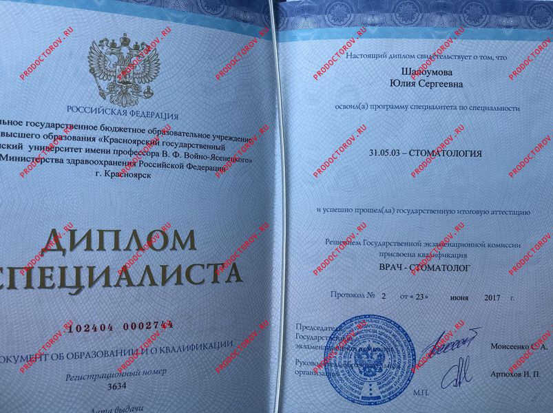 Документы и фотографии - Шалоумова Ю. С.