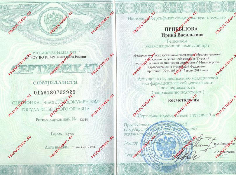 Документы и фотографии - Прибылова И. В.