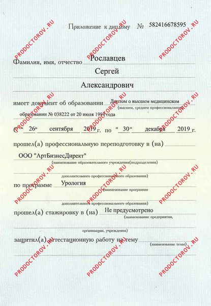 Документы и фотографии - Рославцев С. А.