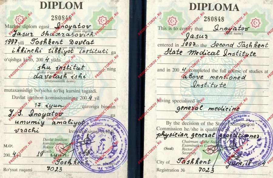 Документы и фотографии - Иноятов Ж. Ш.