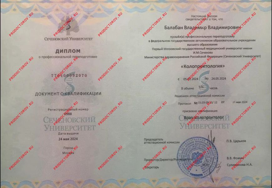 Документы и фотографии - Балабан В. В.