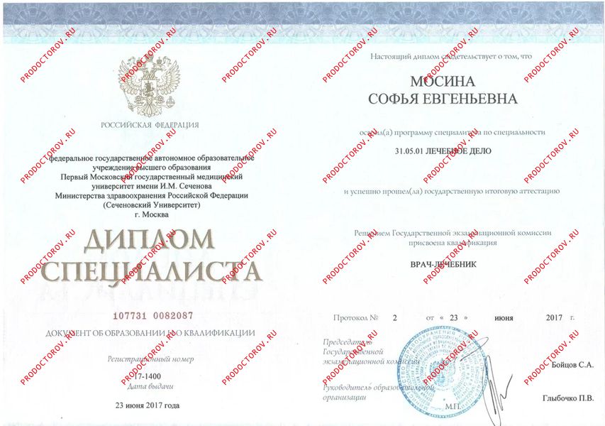 Документы и фотографии - Мосина С. Е.