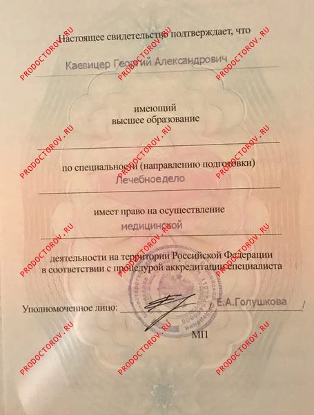 Документы и фотографии - Каевицер Г. А.