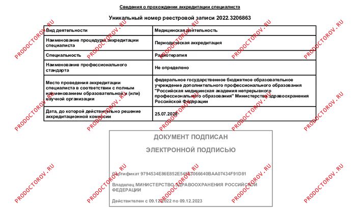 Коробкова Анна Юрьевна, онколог - 1 отзыв | Москва - ПроДокторов