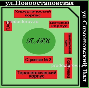 Схема расположения корпусов