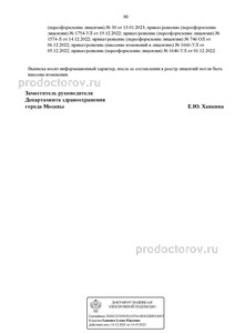 Выписка из реестра лицензий