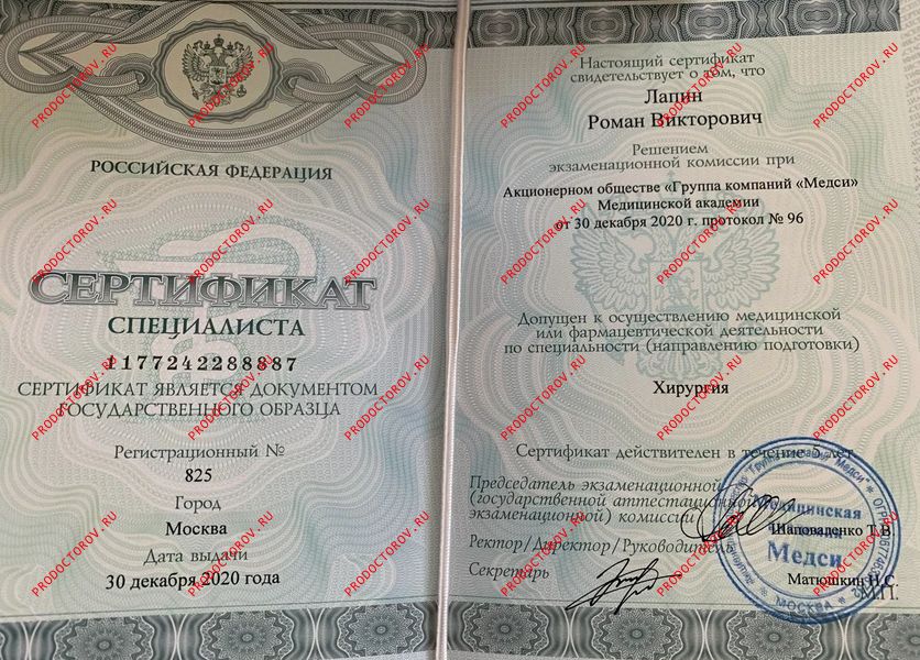 Документы и фотографии - Лапин Р. В.