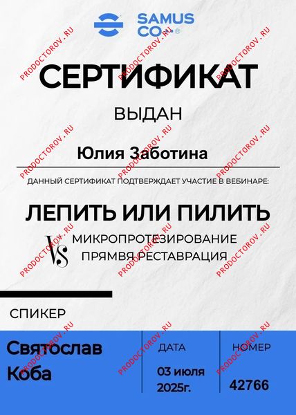 Прямая реставрация Заботина Ю. А. - Прямая реставрация