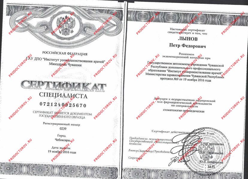 Документы и фотографии - Лынов П. Ф.