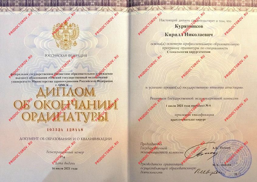 Документы и фотографии - Курятников К. Н.