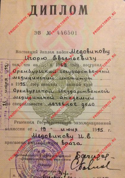 Категория Медовиков И. Е. - Категория