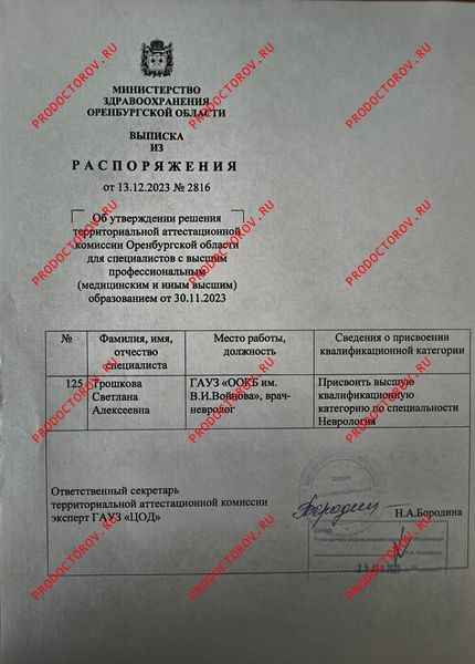 Документы и фотографии - Трошкова С. А.