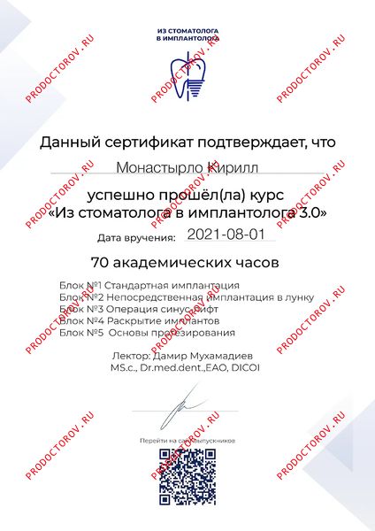 Документы и фотографии - Монастырло К. К.