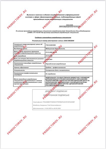 Документы и фотографии - Зайнутдинова О. В.