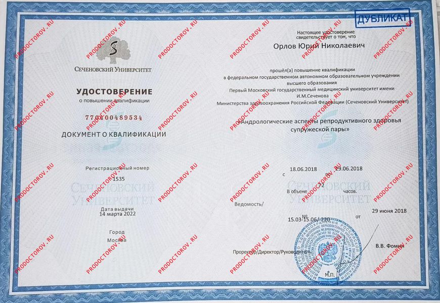 Документы и фотографии - Орлов Ю. Н.