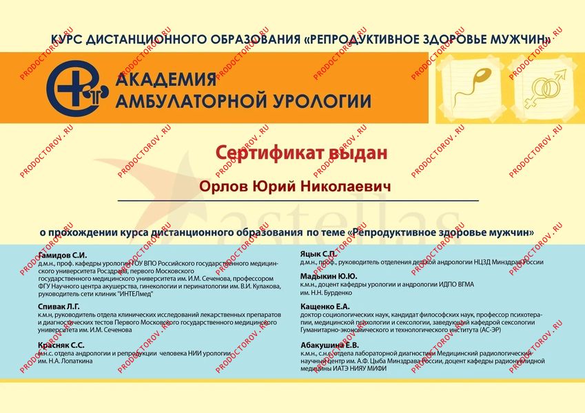 Документы и фотографии - Орлов Ю. Н.