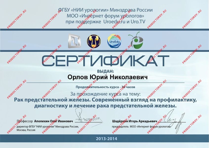 Документы и фотографии - Орлов Ю. Н.