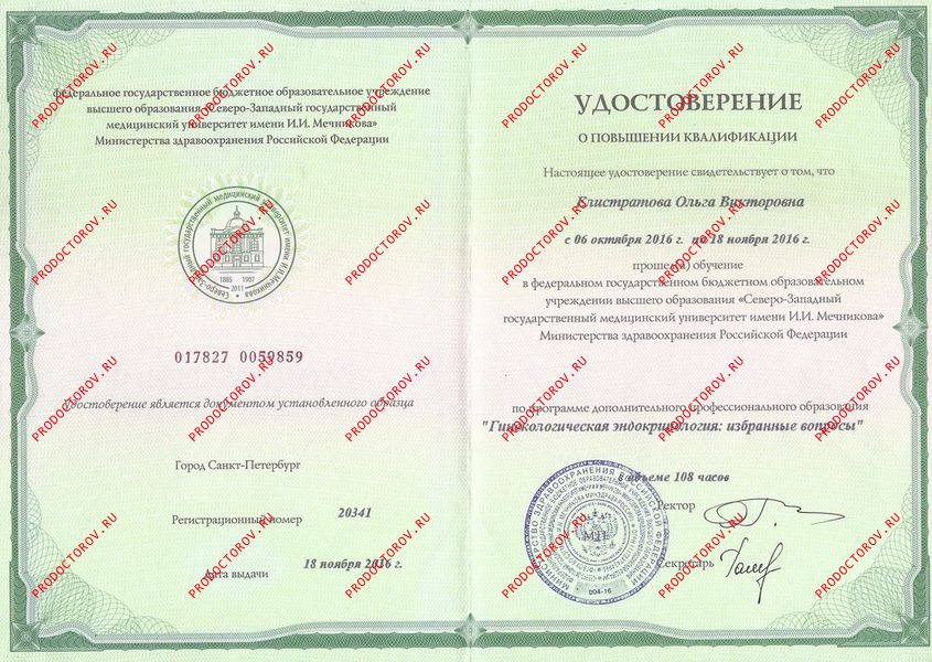 Документы и фотографии - Елистратова О. В.