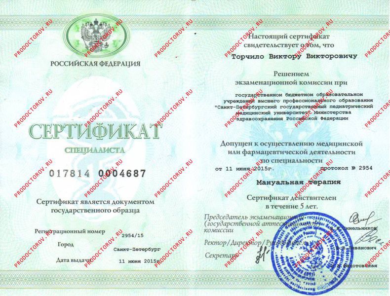 Документы и фотографии - Торчило В. В.