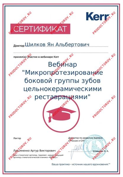 Курс по керамическим коронкам Шилков Я. А. - Курс по керамическим коронкам