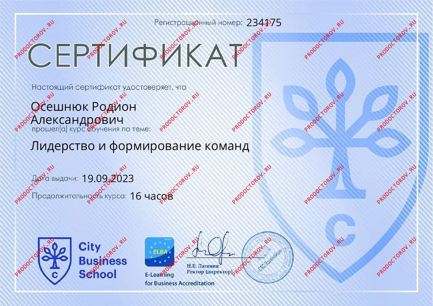 Документы и фотографии - Осешнюк Р. А.