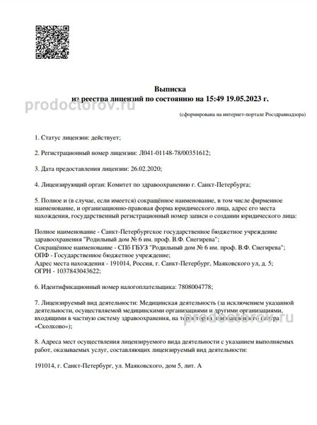 Женская консультация №30 на Маяковского - 15 врачей, 43 отзыва |  Санкт-Петербург - ПроДокторов