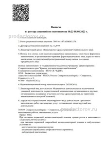 Выписка из реестра лицензий Выписка из реестра лицензий