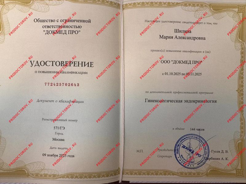 Документы и фотографии - Шилина М. А.