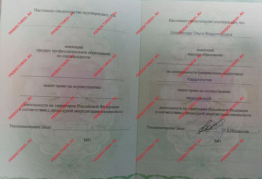 Документы и фотографии - Щербакова О. В.