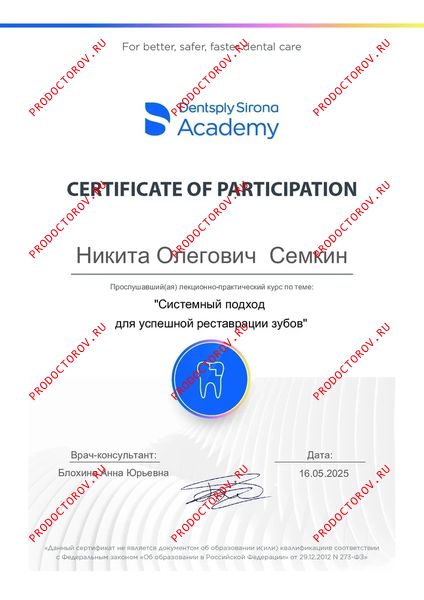 Документы и фотографии - Семкин Н. О.