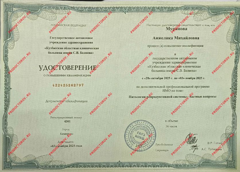 Документы и фотографии - Муранова А. М.